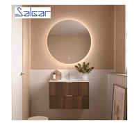 Meuble de salle de bains 2 tiroirs Biba 900 Noyer Maya - SALGAR 113855