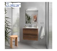 Meuble de salle de bains 2 tiroirs MONTERREY 700 NOYER MAYA - SALGAR 102938