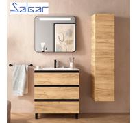Meuble de salle de bains 3 tiroirs SPIRIT 800 CHÊNE AFRICAIN - SALGAR 102775