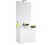 Meuble de salle de bains 60 cm suspendu Angelo - Blanc Brillant Néova