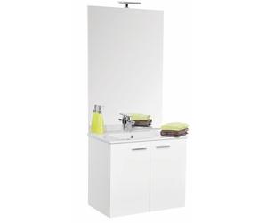 Meuble de salle de bains 60 cm suspendu Angelo - Blanc Brillant Néova