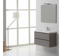 Meuble De Salle De Bains Manhattan 80 Cm Suspendu Avec Tiroirs