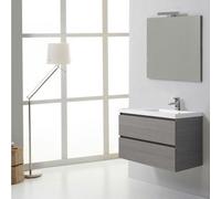 Meuble De Salle De Bains Suspendu Manhattan 90 Cm Avec Tiroirs Droite