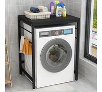 Meuble de Toilette, Meuble Dessus Machine A Laver, Étagère de Rangement sur la Sécheuse, pour Buanderie, Toilette of(Size:Black Frame + Blackboard)