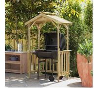 Meuble Déco - Abri pour barbecue - abri de rangement - 133,5x63x200 cm Pinède imprégnée luf2960995