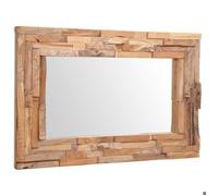 Meuble Déco - Miroir Moderne d'intérieure - Miroir décoratif Teck 90x60 cm Rectangulaire - pour Décor maison luf3904906