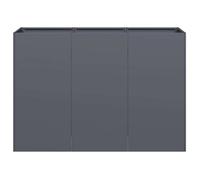 Meuble Déco - Support/Pot de Fleurs - Jardinière anthracite 120x40x80 cm acier laminé à froid luf4412837