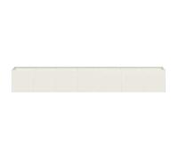 Meuble Déco - Support/Pot de Fleurs - Jardinière blanc 280x40x40 cm acier laminé à froid luf6136001