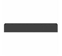 Meuble Déco - Support/Pot de Fleurs - Jardinière noir 280x40x40 cm acier laminé à froid luf1417623