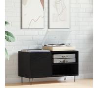 Meuble d'enregistrement vidaXL Chêne noir 84,5x38x48 cm Bois d'ingénierie