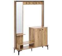 Meuble d'Entrée Armoire à Chaussures Longueur 120 cm Hauteur 170 cm Porte-mantea
