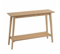Meuble d'entrée console en MDF coloris naturel - L100 x P30 x H72 cm - JUANIO