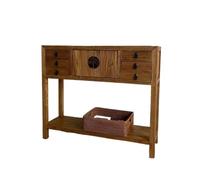 Meuble d'entrée en Bois Massif avec tiroirs - Buffet de Rangement étroit for Couloir, Console de Salle à Manger