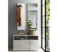 Meuble d'entrée moderne avec miroir MADO