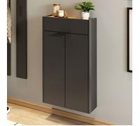 Meuble d'entrée suspendu 56x22x97 cm anthracite - AMKY