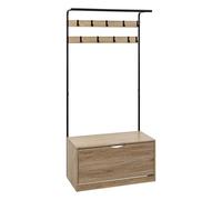 Meuble D'entrée Vestiaire Jano 80 X 35 X H175 Cm