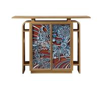 Meuble d'entrée Vintage à 2 Portes, Buffet de Rangement for Cuisine et Salon(Gold)