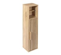 Meuble dérouleur papier toilettes 1 Portes Effet Bois avec Tasseaux - PAJAN
