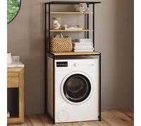 IDMarket Meuble étagères de rangement dessus lave-linge DETROIT design industriel