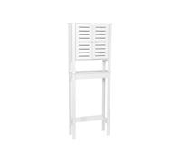 Tendance Meuble dessus WC Santorin - MDF étagère 1 tablette Blanc