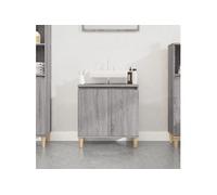 Meuble d'évier sonoma gris 58x33x60 cm bois d'ingénierie821258