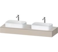 Meuble Double Vasque Duravit Qatego 1600mm Taupe Mat QA4808091910000