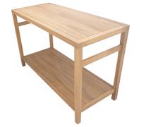 Meuble double vasque en teck massif 120cm DEWI Marron