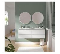 Meuble double vasque SORRENTO suspendu avec plan céramique 120cm