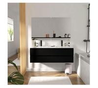 Meuble double vasque SORRENTO suspendu avec plan céramique 120cm