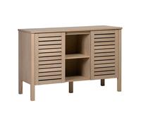 Meuble double vasque TALIX sur pieds en chêne naturel 120 cm