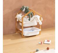 Meuble En Bois 2 Bacs De Rangement - Bako Blanc TU