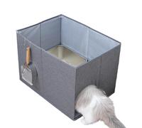 Meuble Enclos Pour Bac À Litière Chat Enclos Avec Un Dessus Ouvert Et Des | Couvercle De Protection Anti-Rayures Pour Un Garage Un Balcon Un Appartement Un Coin Salon Une Maison Un I