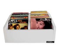 Enova HiFi Meuble hi-fi BAC 45T WH pour vinyles 45 tours Blanc
