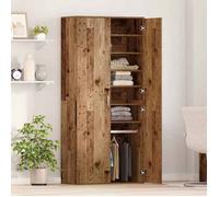 Meuble Entrée Marron - LEMON® Haut de Mobilier - Bois Ancien - 80x39x178cm - Bois d'ingénierie 426 - Soldes