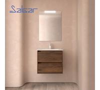 Meuble et vasque de salle de bain Noja 600 NOYER MAYA - SALGAR 106114
