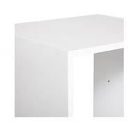 Five - Etagère de Rangement Colonne 4 Cases Bois Blanc H 134 cm