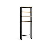 IDMarket Meuble étagère dessus de WC Detroit 4 étagères Design industriel