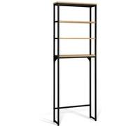 IDMarket - Meuble étagère Dessus WC 4 étagères Detroit Design Industriel