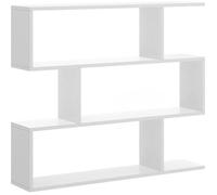 Meuble étagère - LIS - Blanc brillant - L 110 x P 25 x H 96 cm