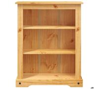 Meuble Étagère pour livre/DVD - Bibliothèque 3 niveaux Gamme Corona Pin mexicain - vidaXL - Marron - bois de pin massif - 80 x 29 x