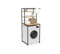 IDMarket - Meuble étagères de rangement dessus machine à laver DETROIT design industriel