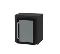 LE MARQUIER Meuble frigo 80x55 cm Noir pour Jardin et extérieur