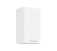 Meuble haut 1 porte ATLAS - Décor blanc - L40 cm