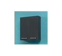 Meuble haut 2 portes l60xh70 cm weasley - anthracite