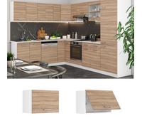 Vicco elément Haut de Cuisine R-Line, Sonoma/Blanc, 60 cm Plat