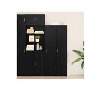 vidaXL Armoire haute Chêne noir 40 x 42,5 x 185 cm – Buffet rectangulaire multi-compartiments