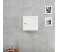 Meuble-Haut Cube 45cm Avec Porte Et Tablette Chêne Blanc Facile