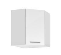 Meuble haut d'angle de cuisine "" Salma"" - Blanc - L 60 x H 72 cm
