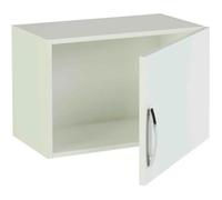 Meuble haut de cuisine 1 porte coloris blanc - Hauteur 40 x Longueur 60 x profondeur 35 cm