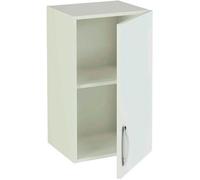 Meuble haut de cuisine 1 porte coloris blanc - Hauteur 70 x Longueur 40 x profondeur 35 cm